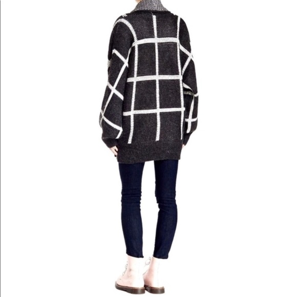 Wildfox Windowpane Oversize Sweater - Picture 2 of 14